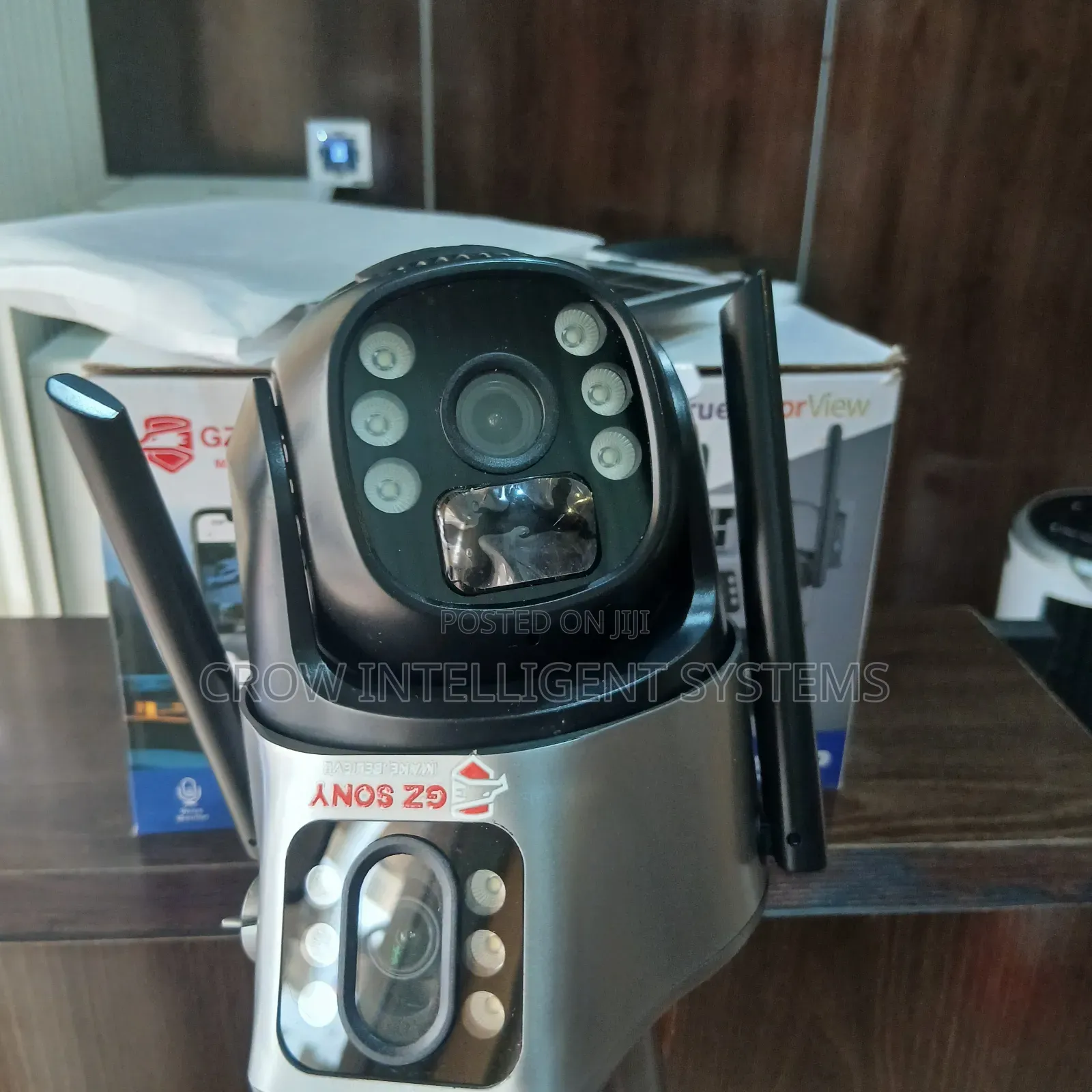 Gz Sony P6a 8mp Dual-Lens Solar PTZ Security Camera