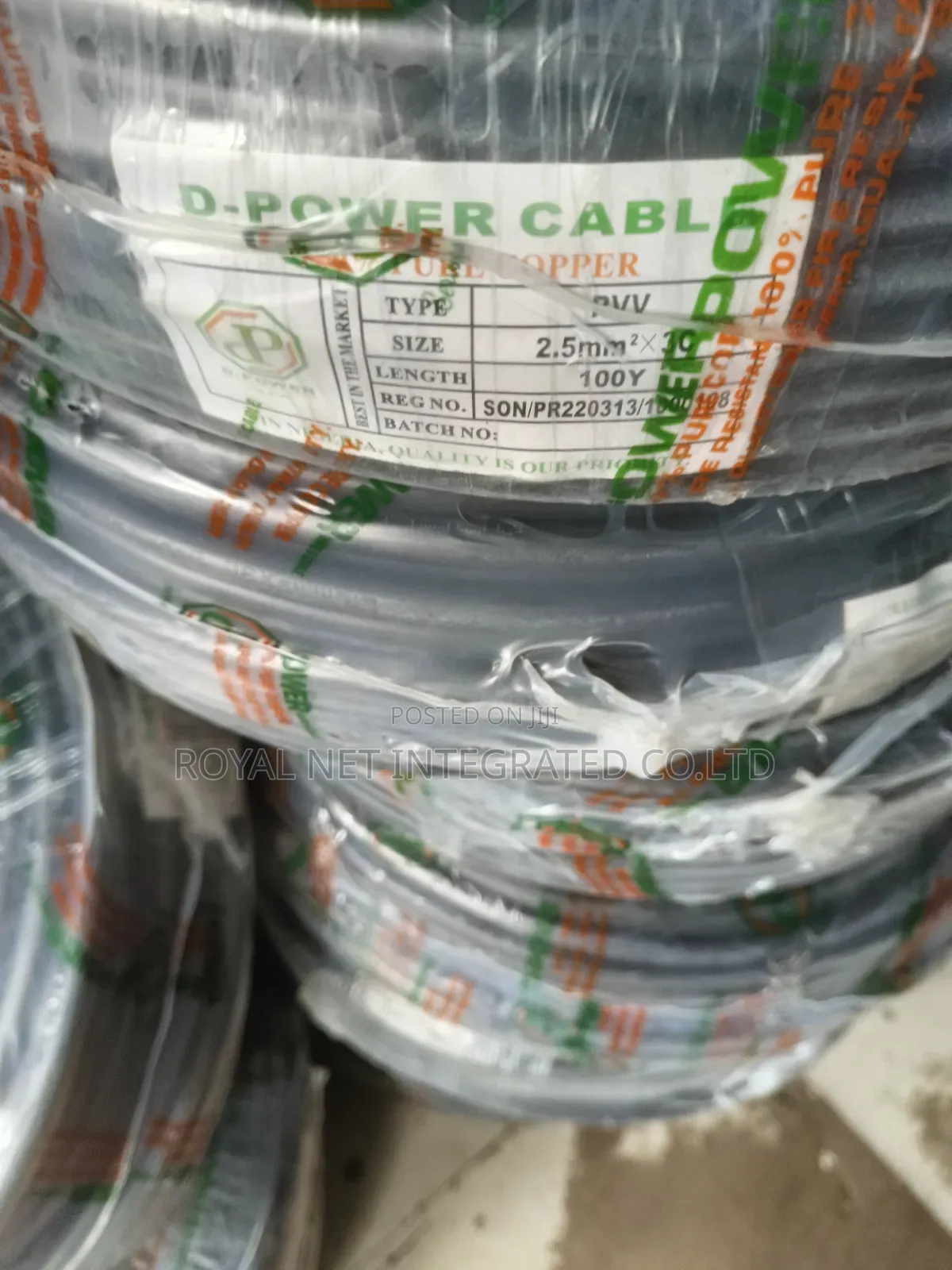 2.5mmx3core Cable