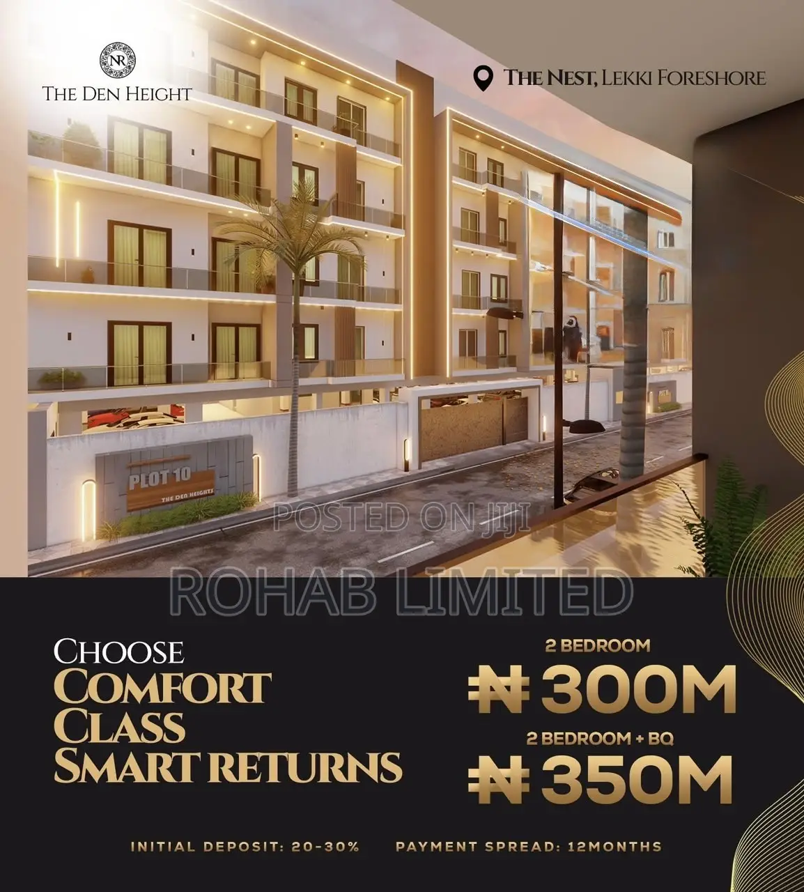 Furnished 2bdrm Apartment in Den Heights Lekki for sale