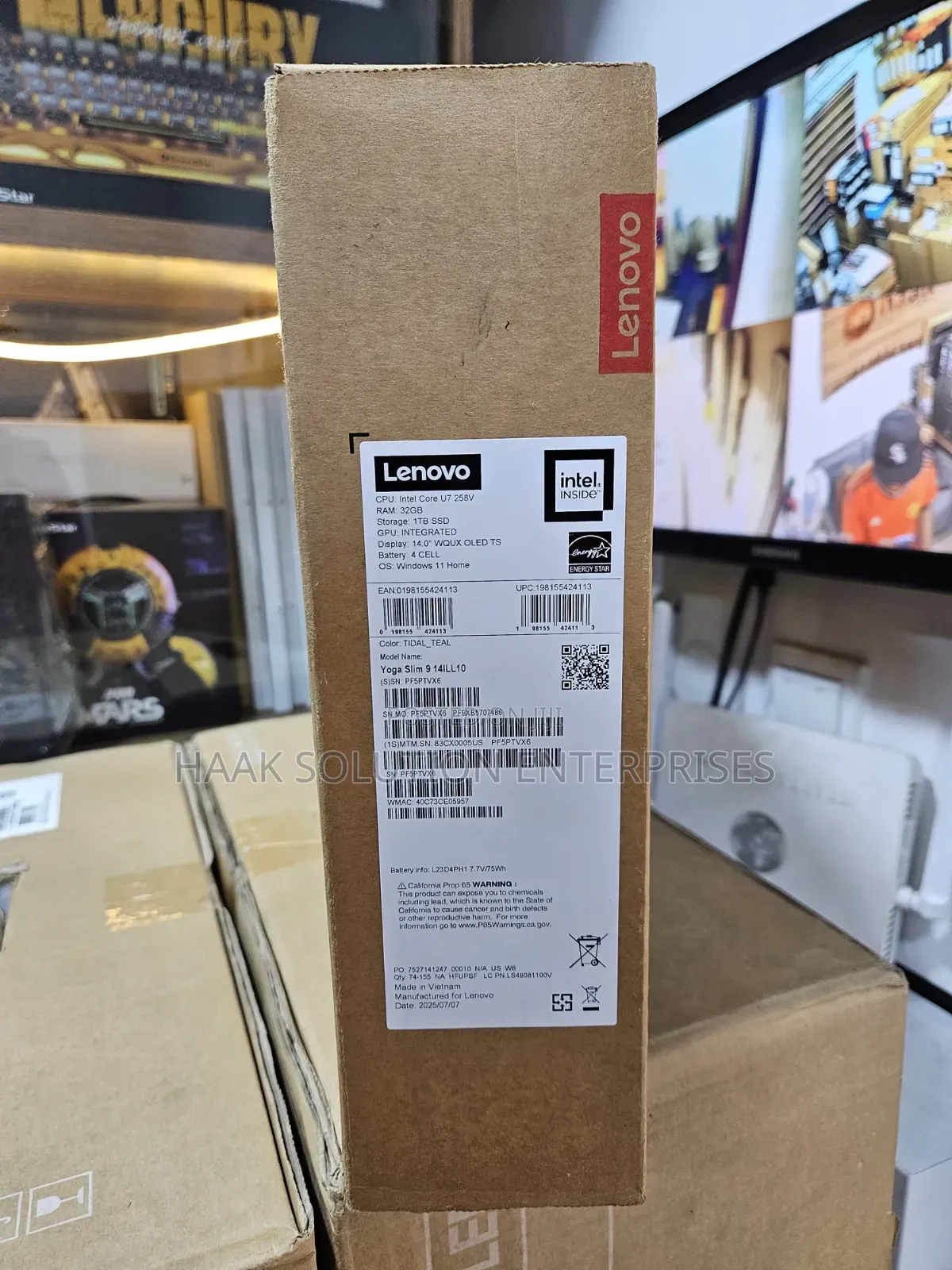 New Laptop Lenovo Yoga 9 32GB Intel Core Ultra 7 SSD 1T