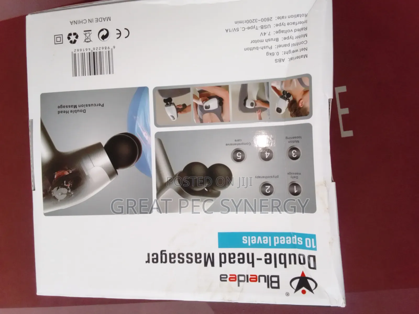 Double -Head Massager Blueidea 10 Speed Levels