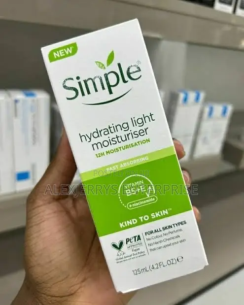 Simple Moisturiser 125ml – Hydrating Light & Replenishing Rich