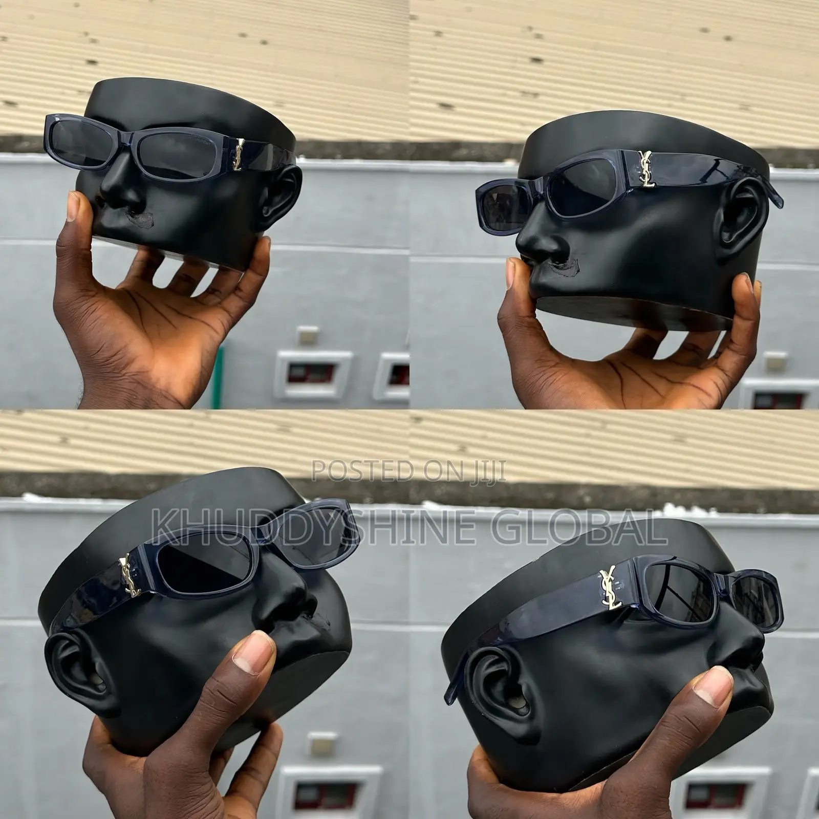Rimless Y2k-Style Sunglasses Featuring Light-Tinted Lenses