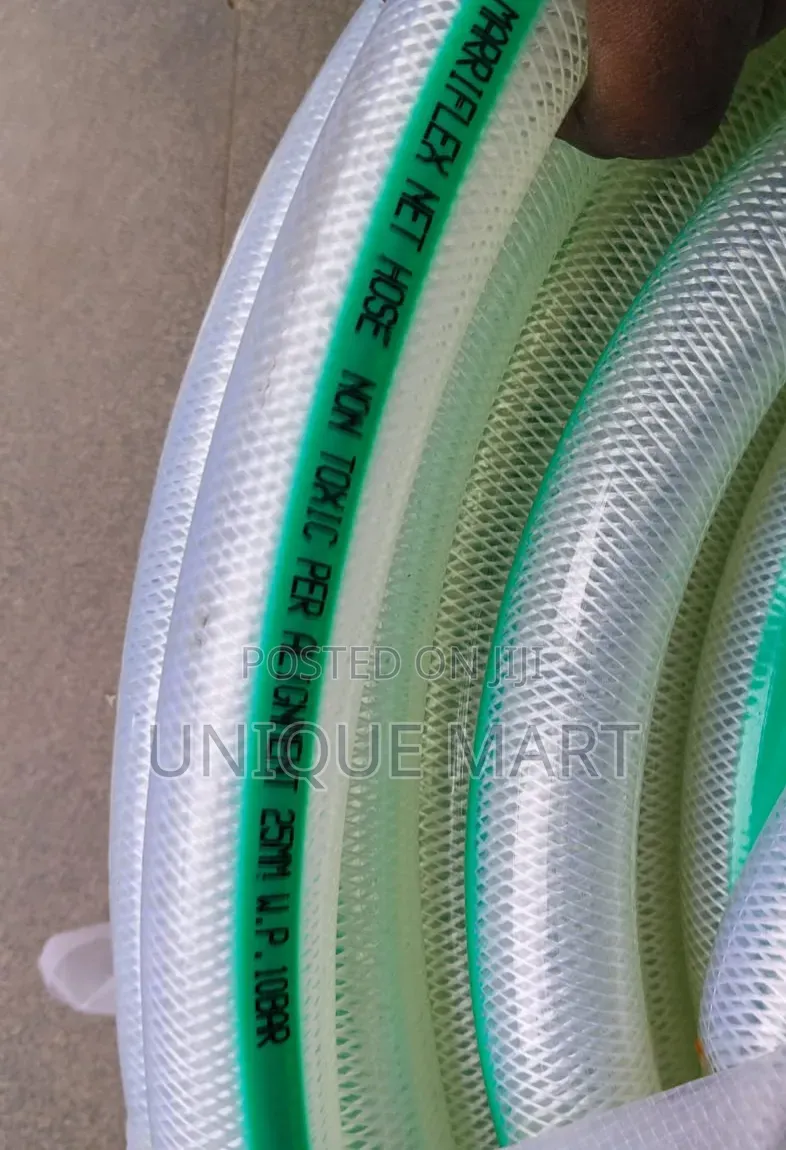 1-1⁄4" (32mm) Non Toxic Food-Grade Braided PVC Hose. Bundle:50 Meters