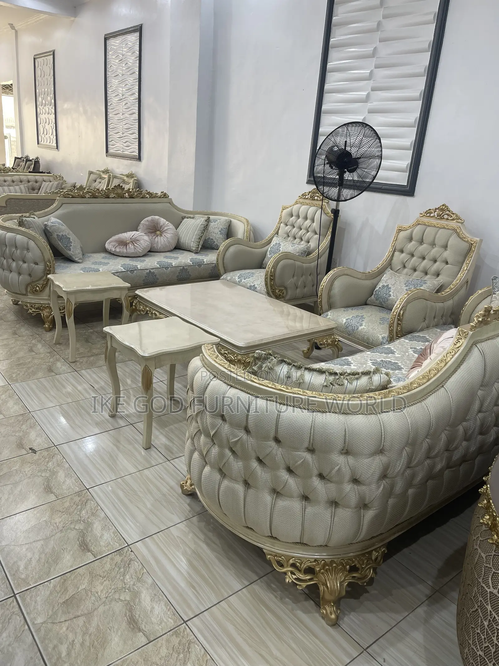 8seater Imported Turkish Royal Fabric Sofa Chair Set