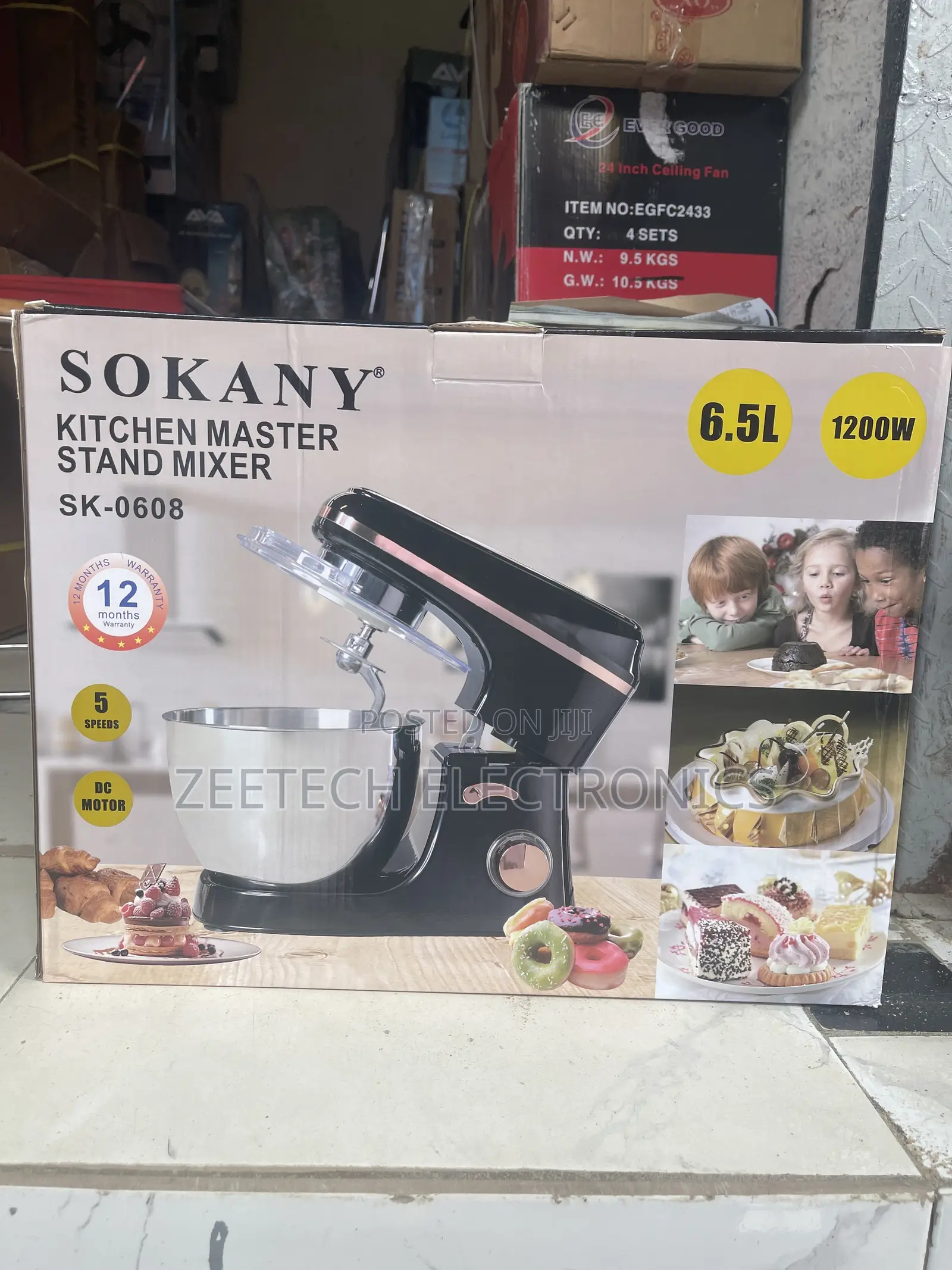 Sokany Kitchen 6.5L Master Stand Mixer (Model SK-0608)