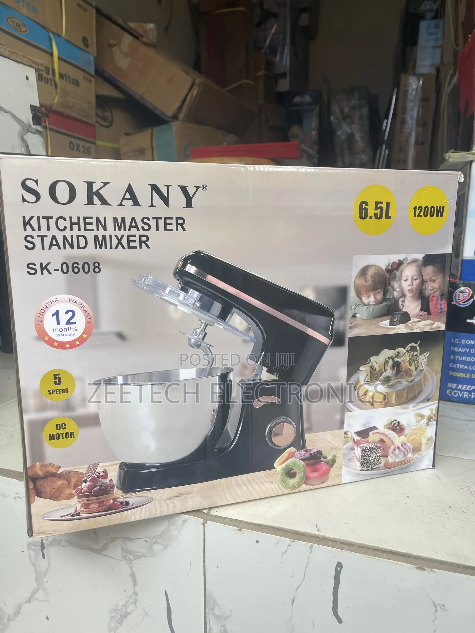 Sokany Kitchen 6.5L Master Stand Mixer (Model SK-0608)
