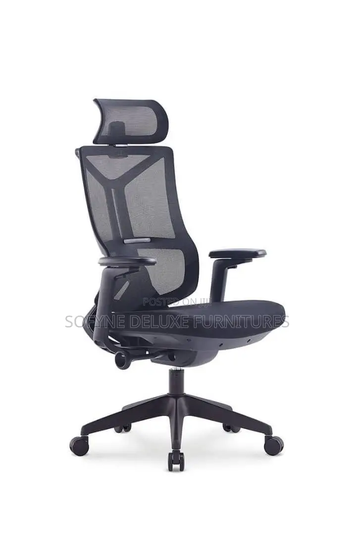Black Office Ergonomic Swivel Chair