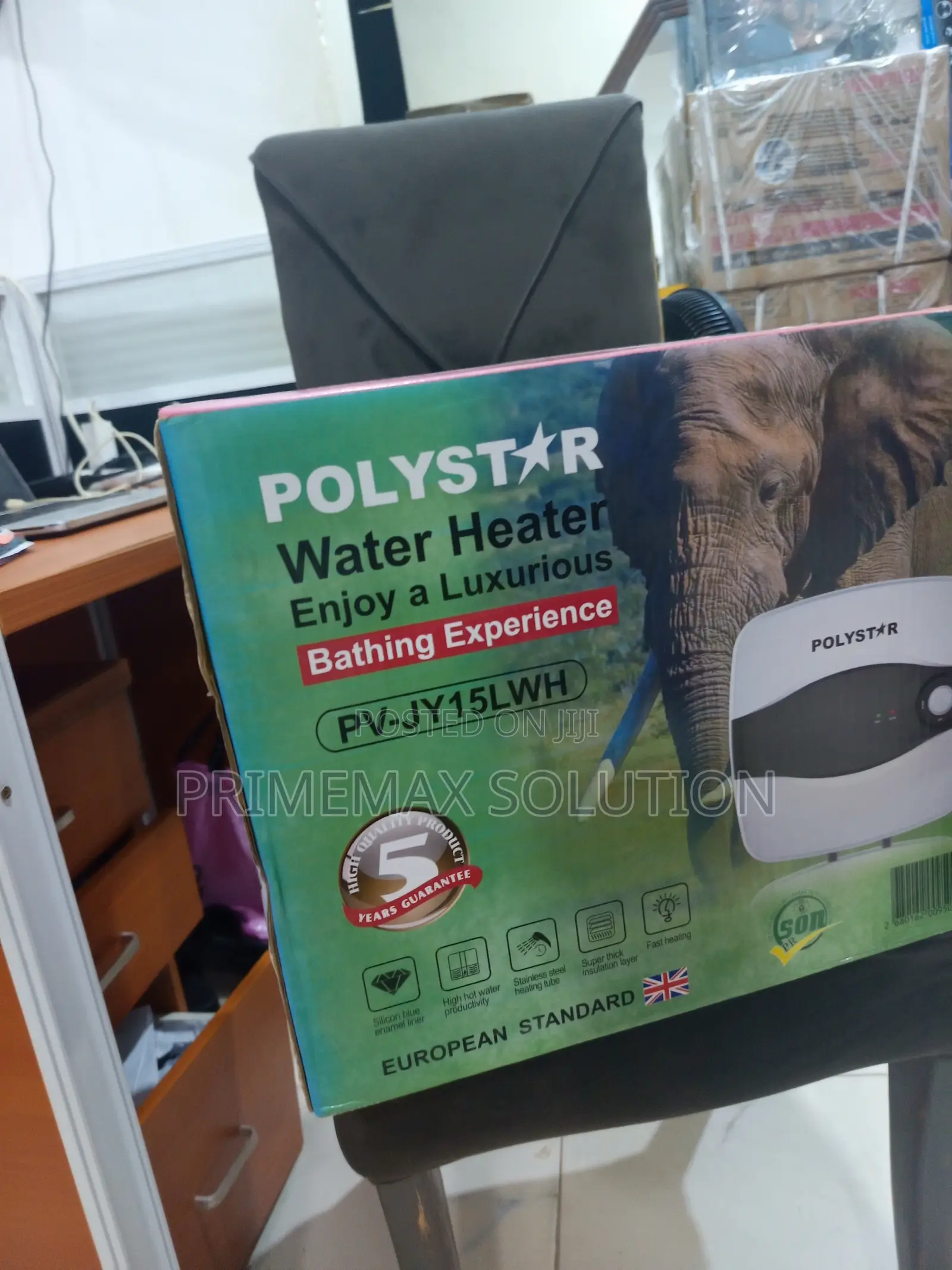 Polystar 15L Vertical Water Heater – Flexible Connector Included