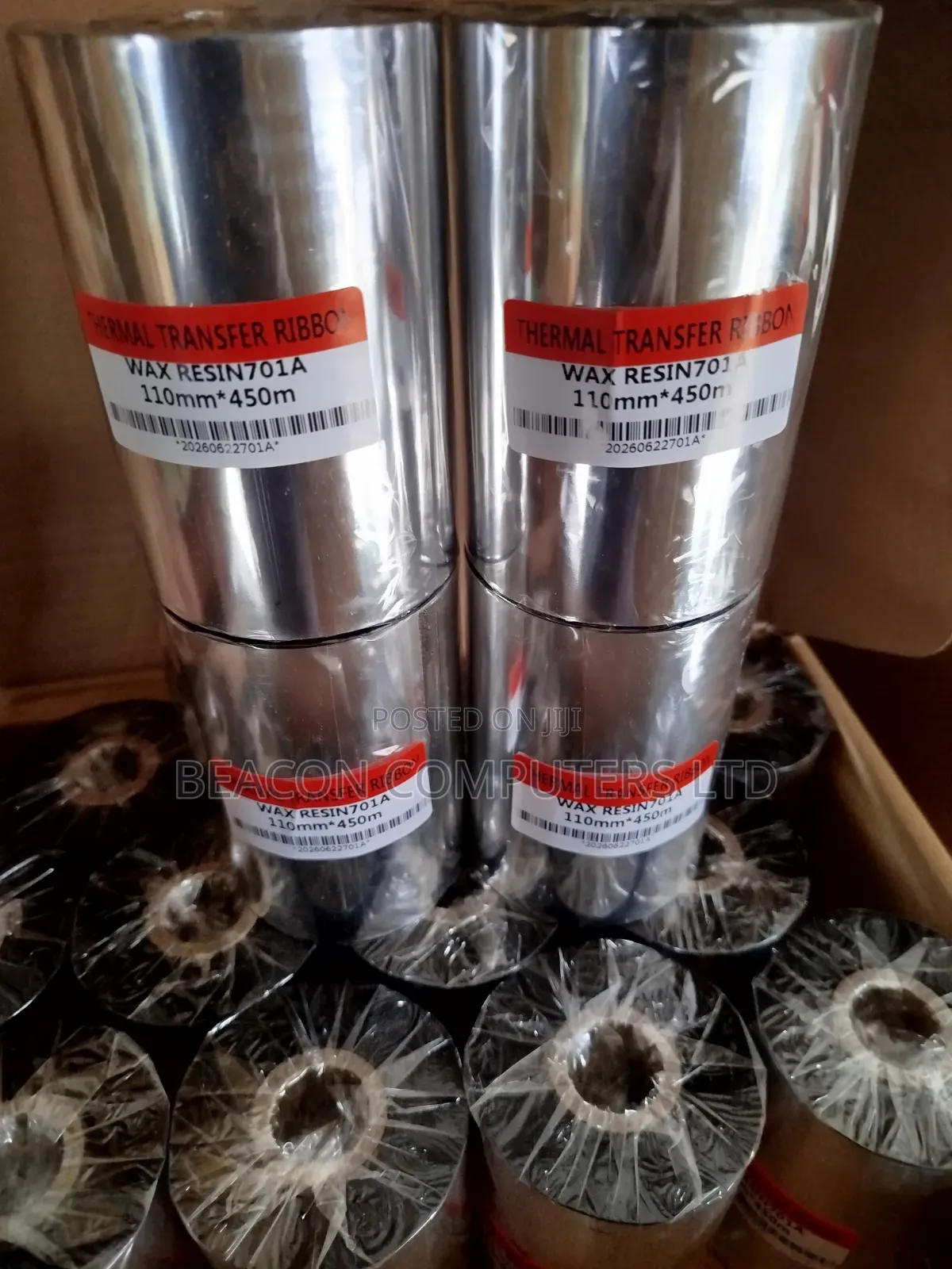 Thermal Transfer Ribbon Wax Resin 110*450