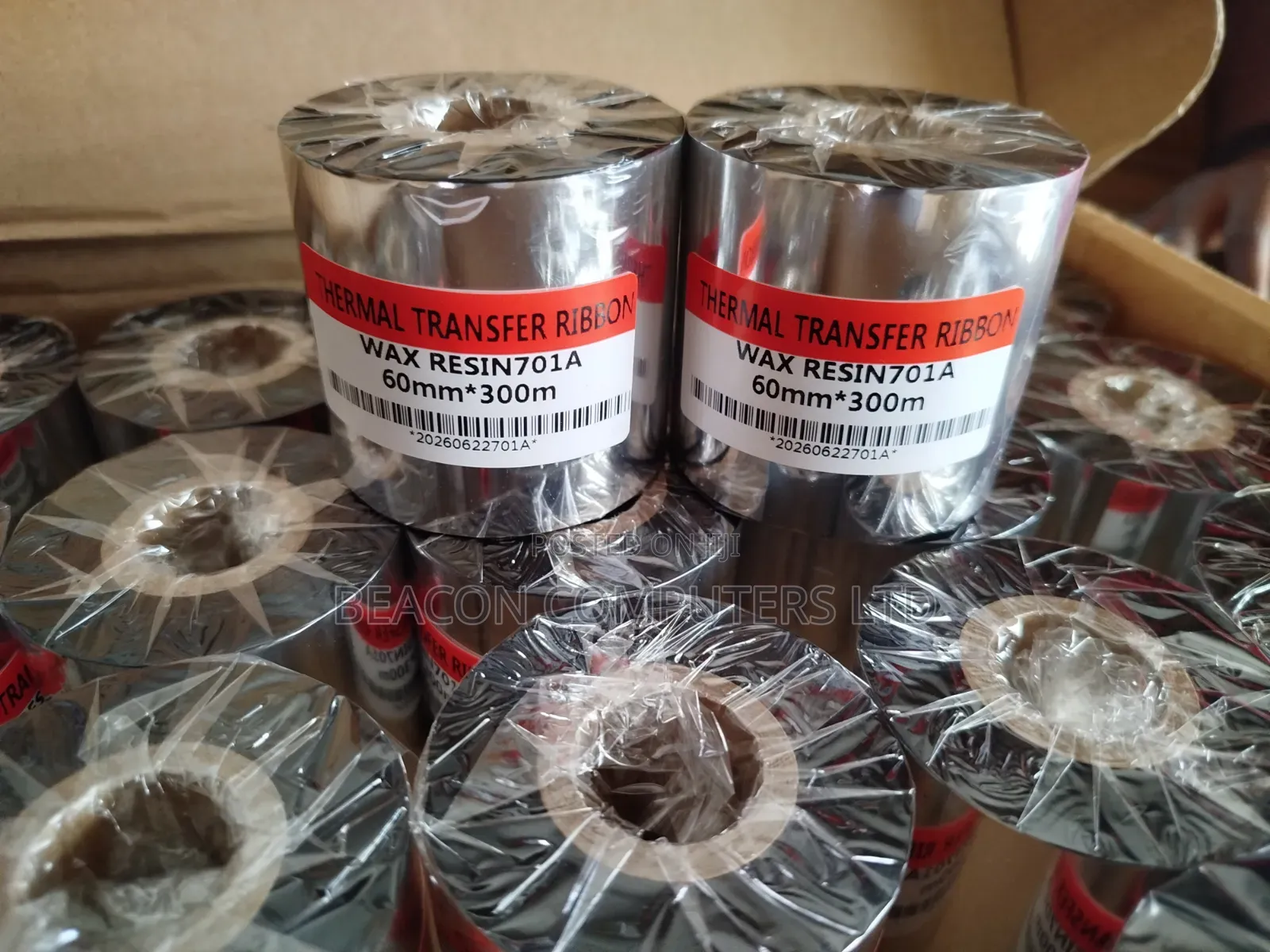 Thermal Transfer Ribbon Wax Resin 60*300