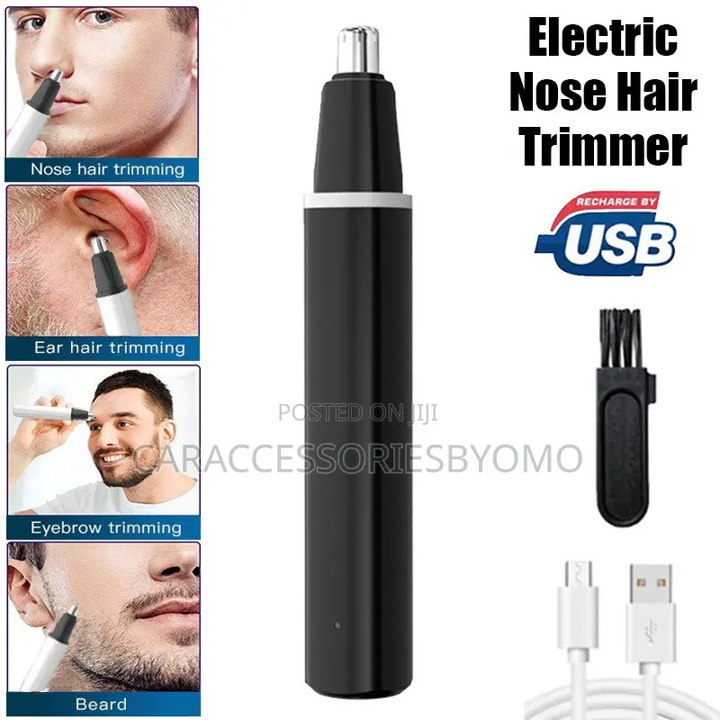 Portable Electric Nose and Ear Hair Trimmer