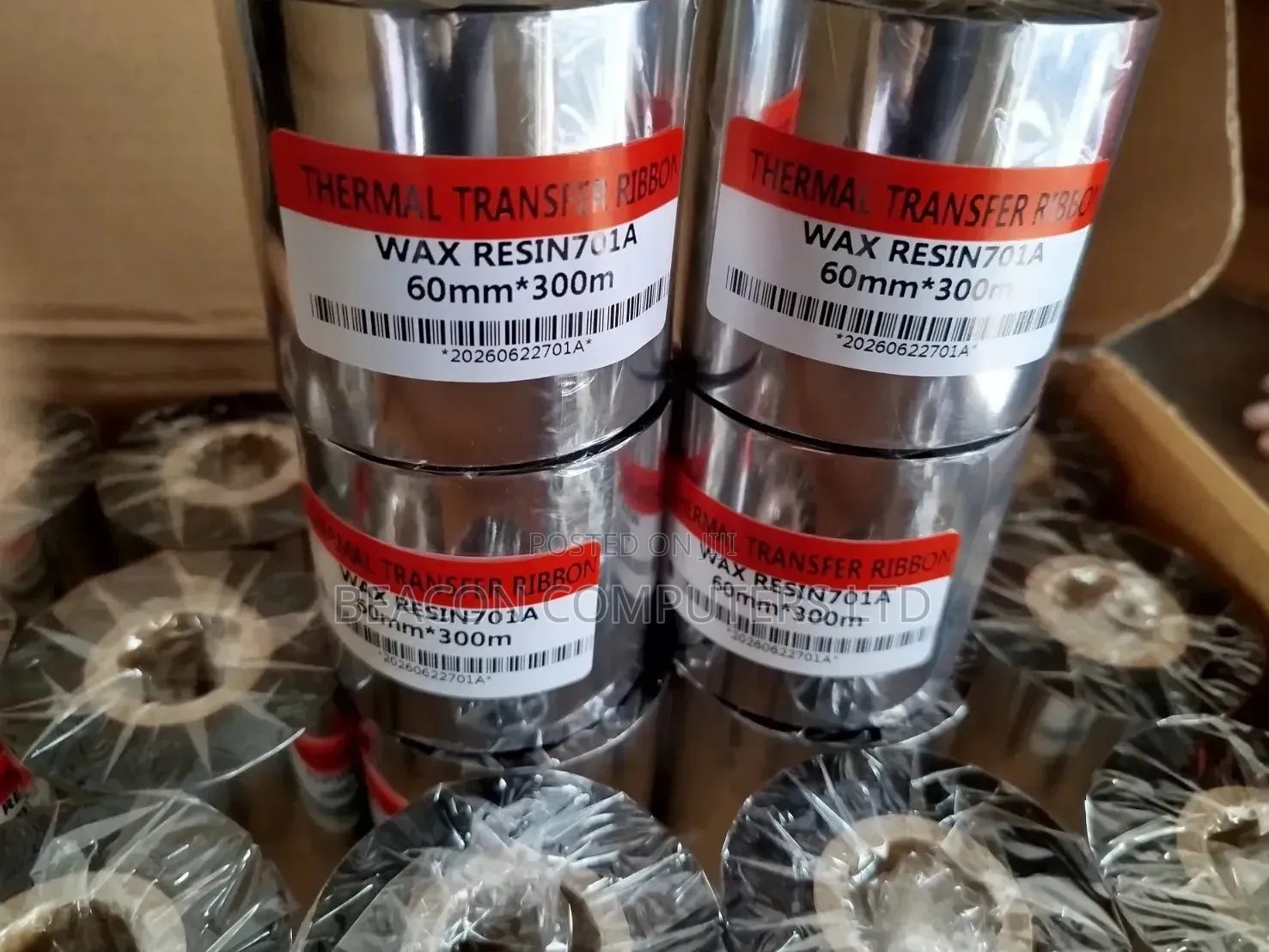 Thermal Transfer Ribbon Wax Resin 60*300