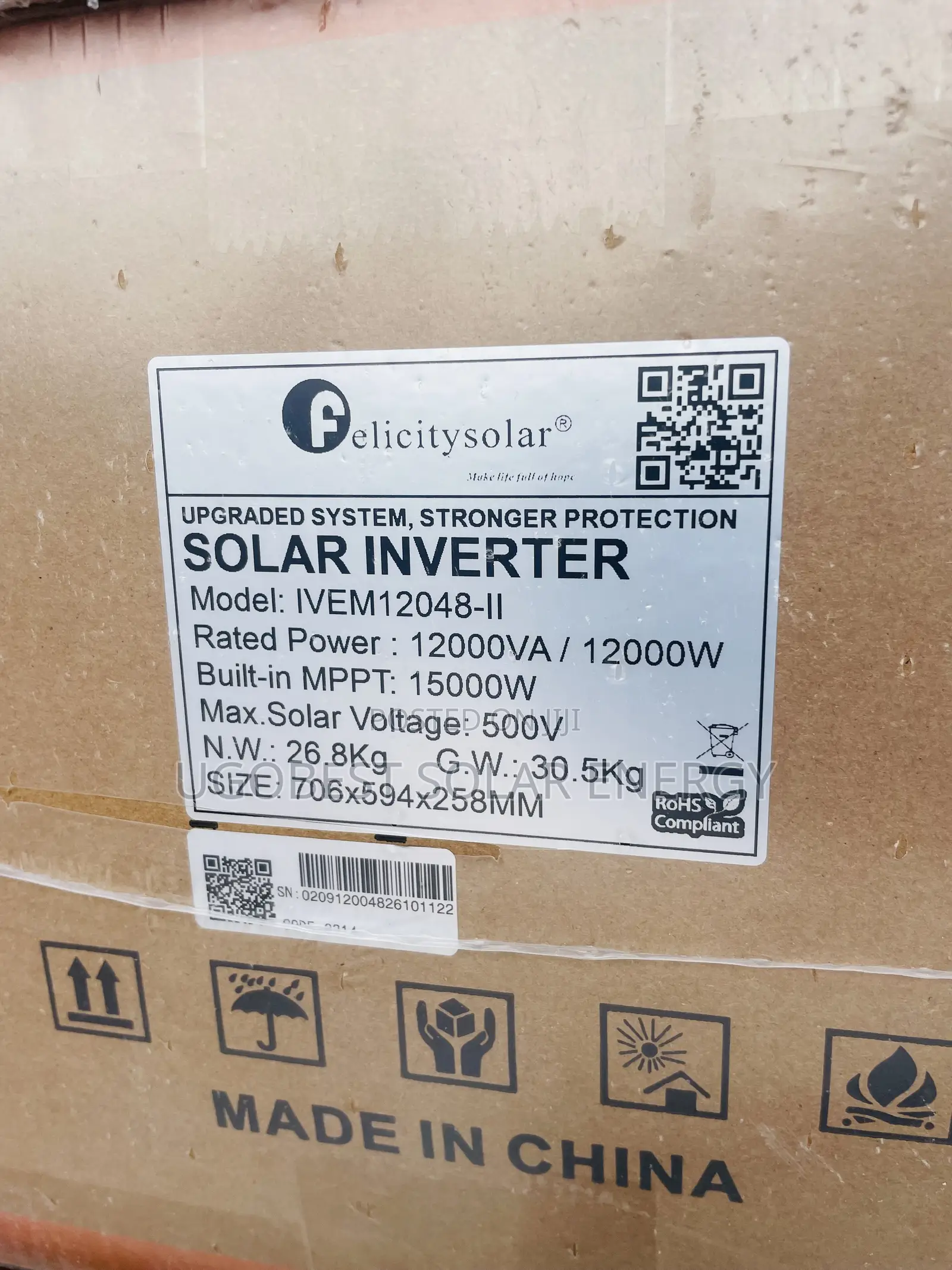 12kva 48v Felicity Inverter Hybrid