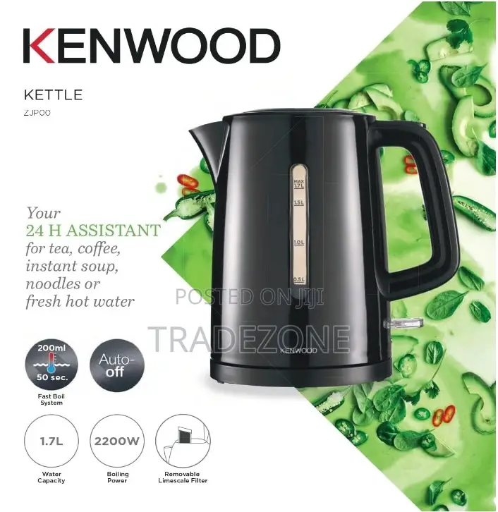 KENWOOD 1.7Liters Kettle ZJP00.000BK Black
