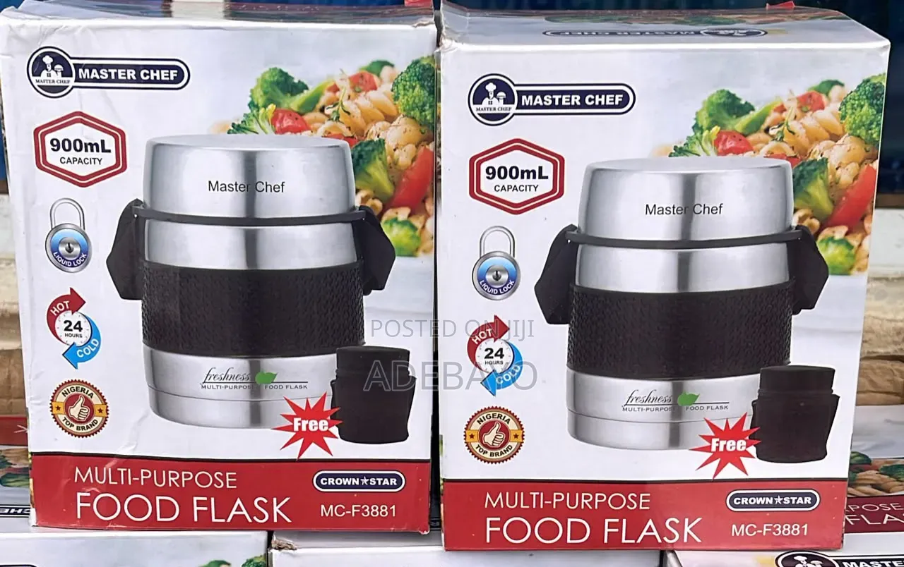 Master Chef 900ml Stainless Steel Food Flask.