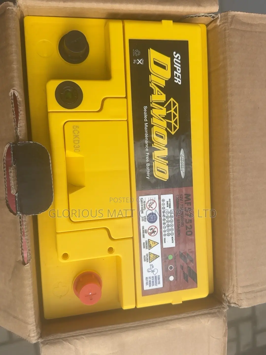Diamond Battery 75Ah Made in Korea