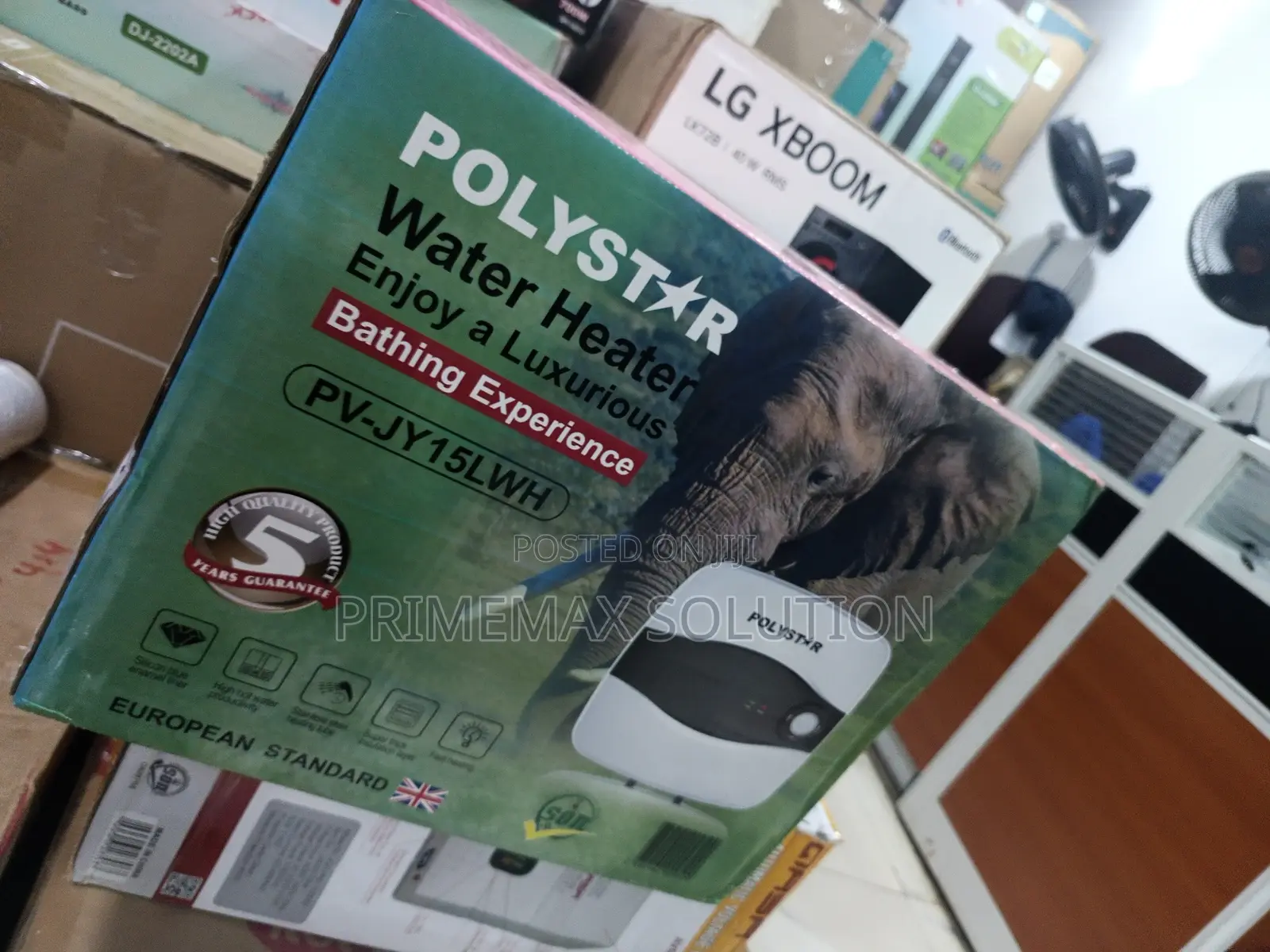 Fast & Efficient Polystar 15L Vertical Electric Water Heater