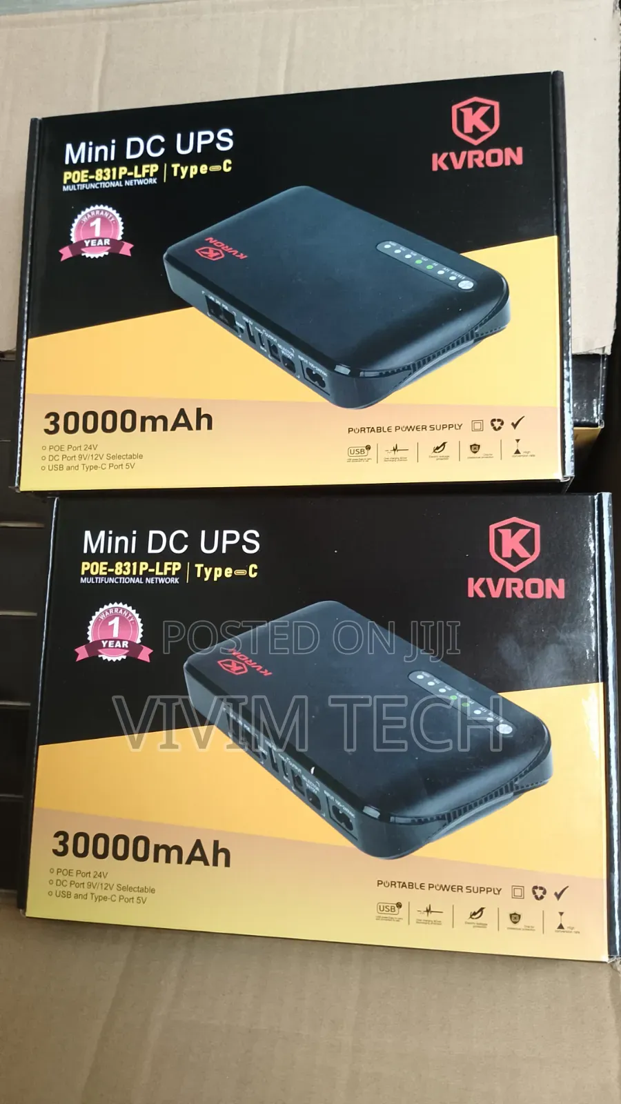 Kvron Poe 831p 30,000mah Mini Dc Ups