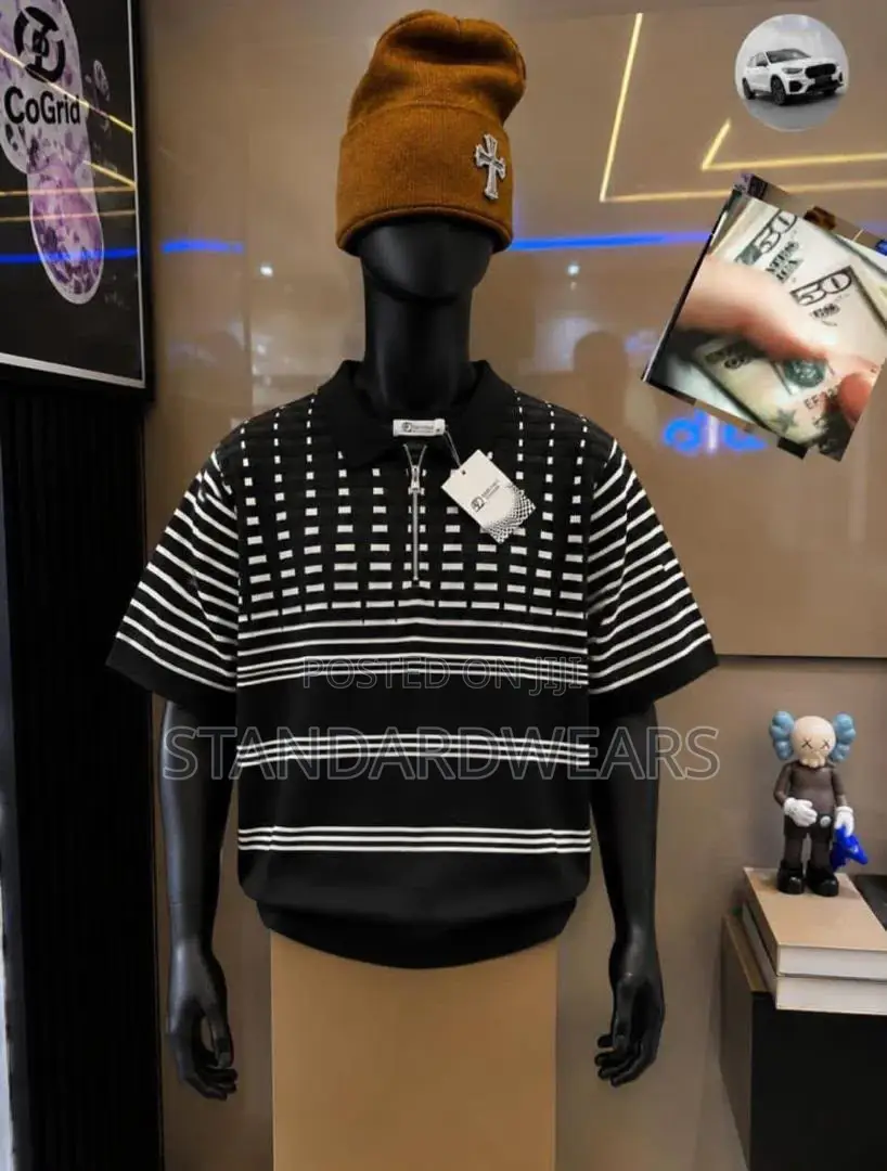 Men’s Short Sleeve Knitted Polo Shirt – Different Colours