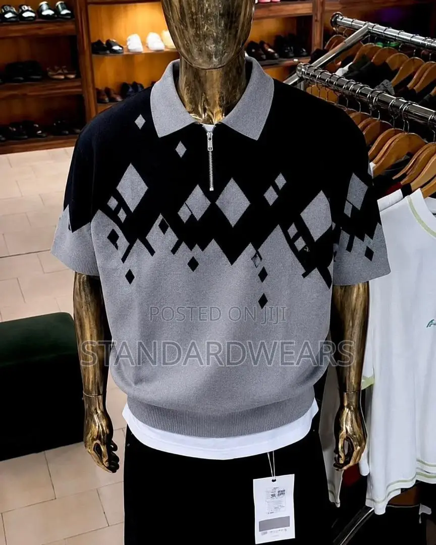 Men’s Short Sleeve Knitted Polo Shirt – Different Colours