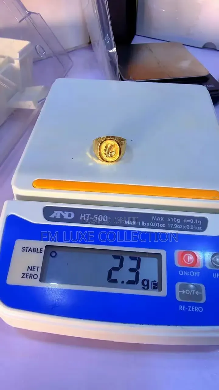 Men's Gold Ring and Cuban Bracelet
