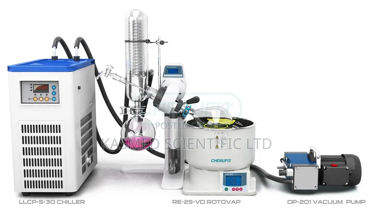 Rotary Evaporator With Chiller Laboratory Medical Equipment