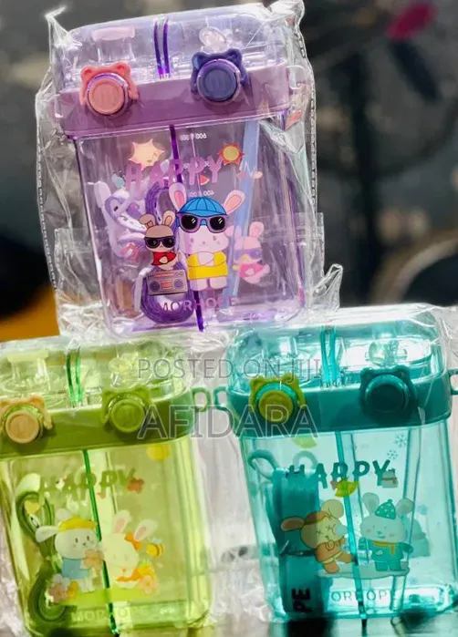 760ML Double Drink Children Water Bottle Cute & Fun Kids Bottle