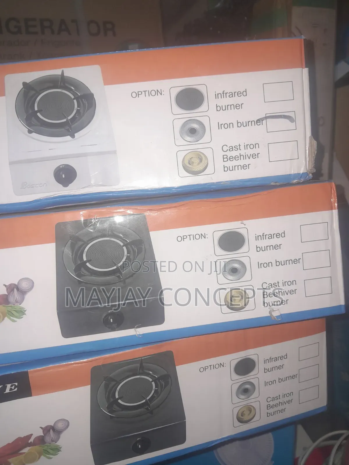 Boscon  Single Burner Gas Cooker | Brass Burner