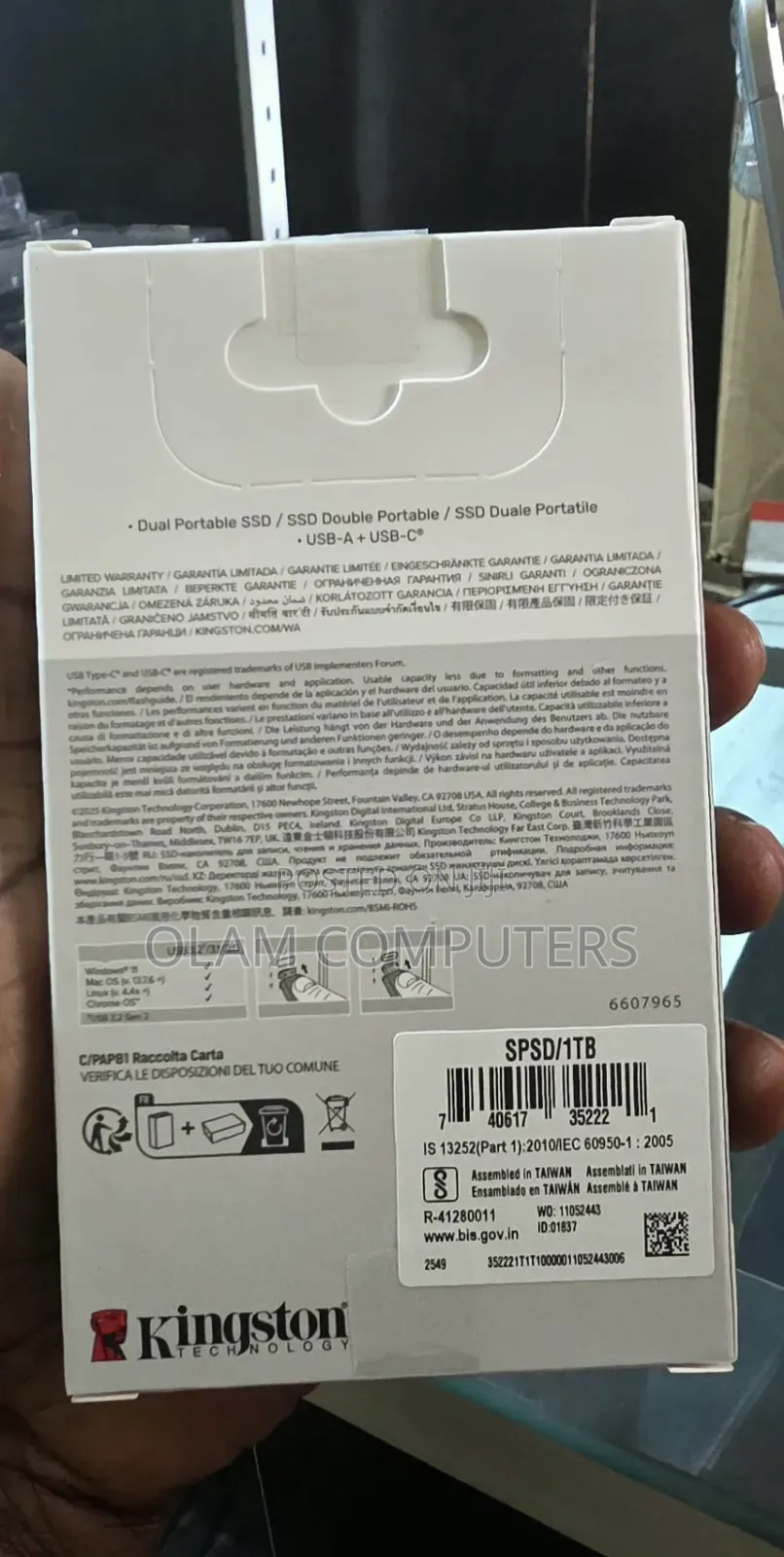 Kingston 1tb Dual Portable SSD