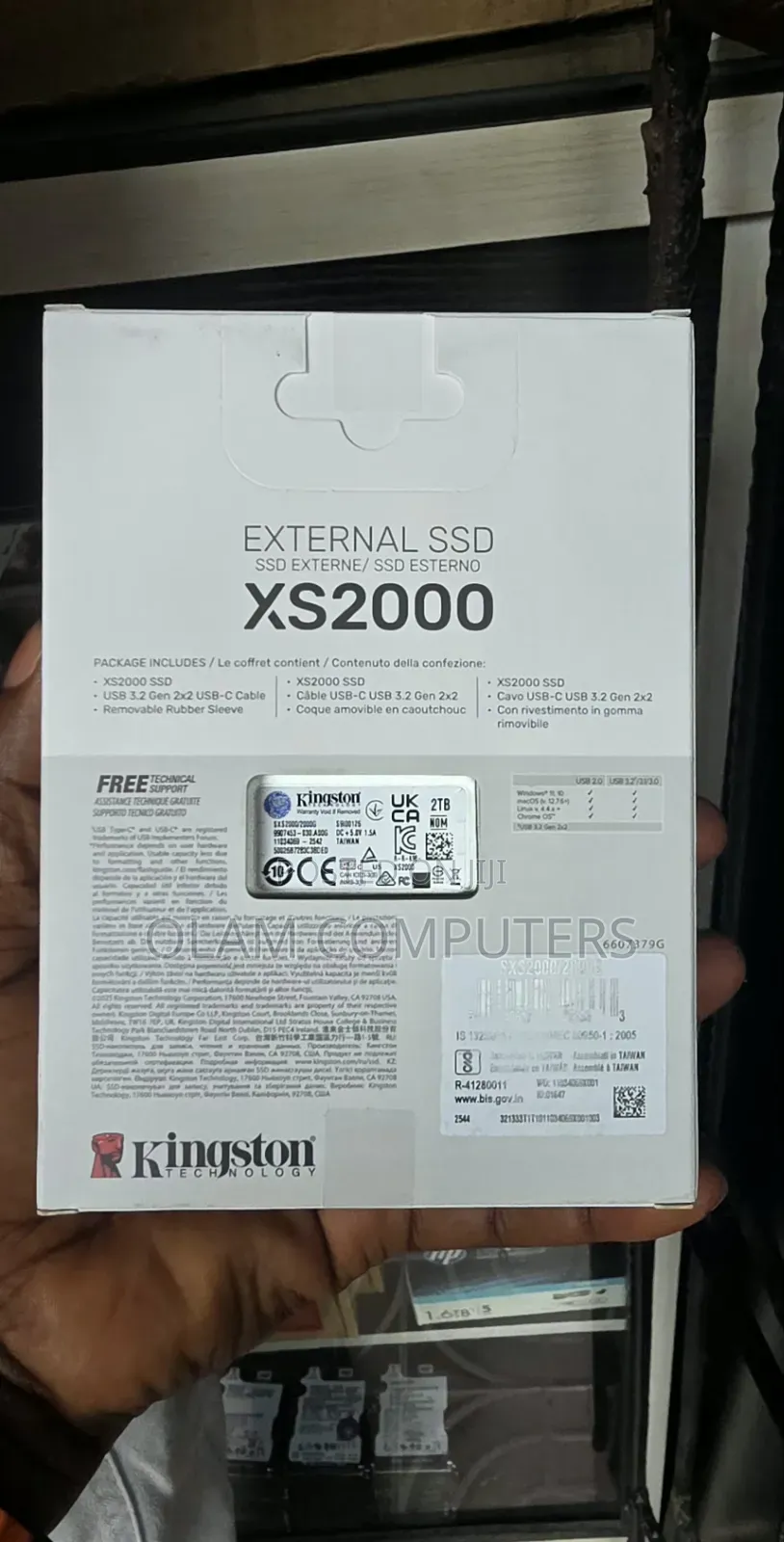 Kingston 2 Tbexternal SSD SSD Externe/ Ssdesterno
Xs2000