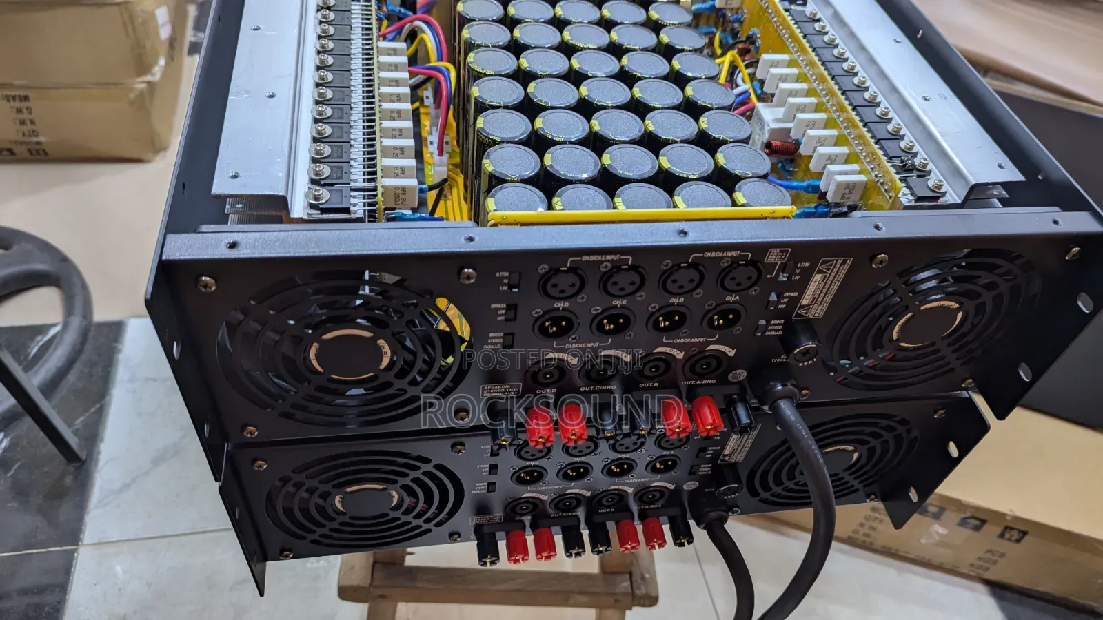Rock Sound Heavy Duty Power Amplifier 4 Channel 💯 Percent Pure Copper
