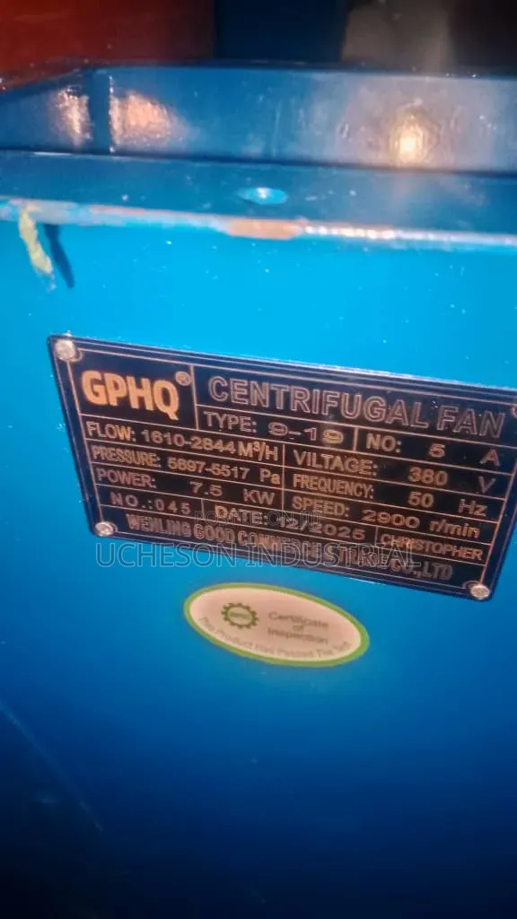 7.5kw/10Hp Centrifugal Volume Blower Exhaust Fan
