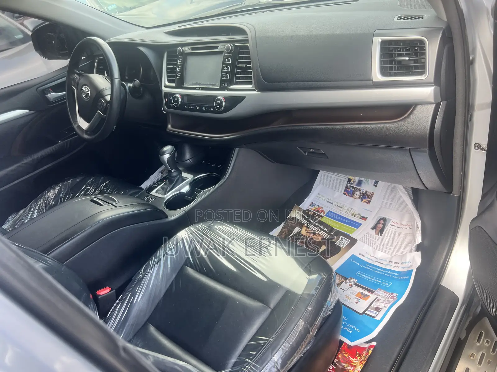 Toyota Highlander Limited V6 4x2 (3.5L 6cyl 6A) 2016 Silver