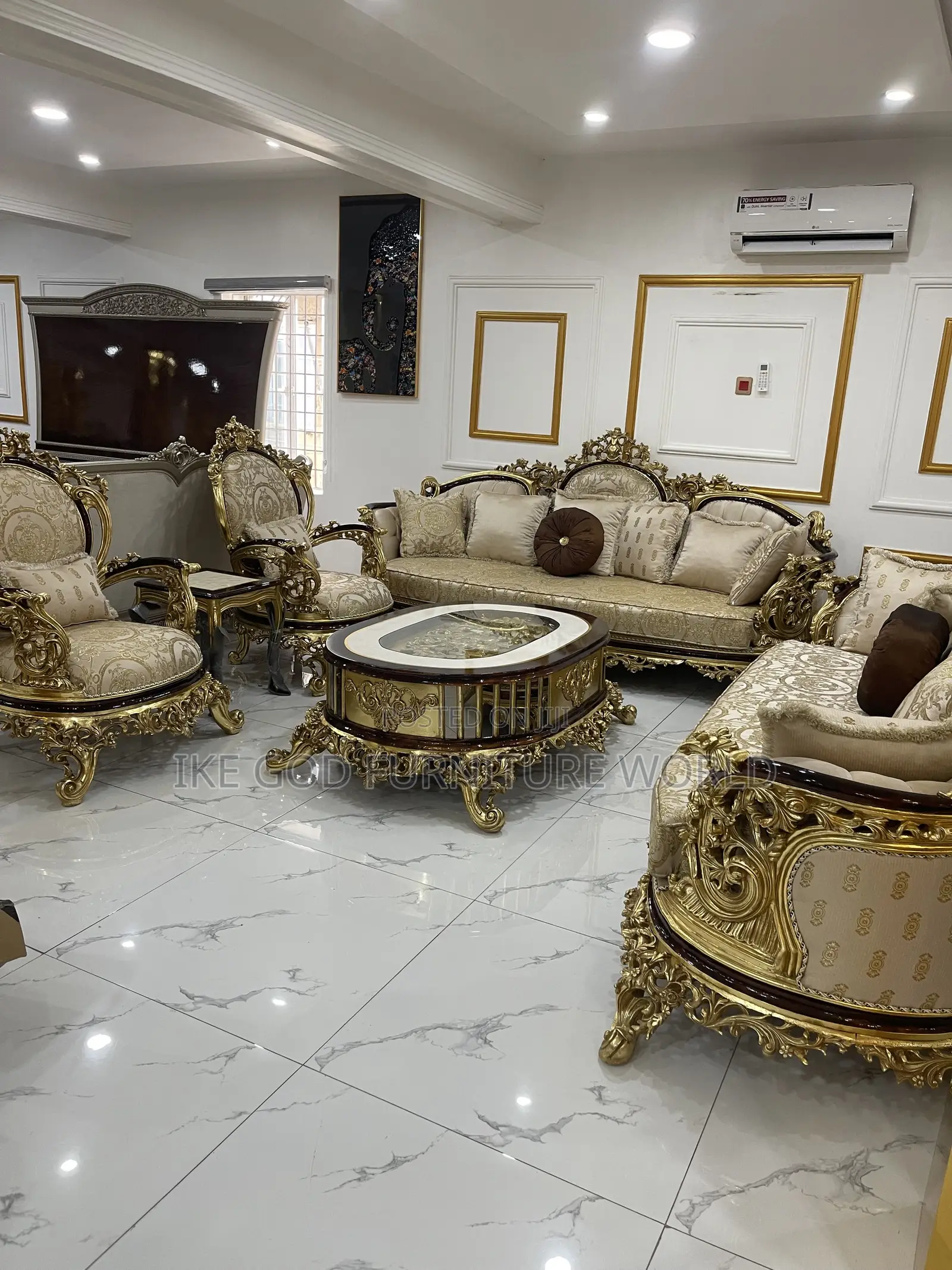 Set of High Quality Imported Turkish Royal Fabric Sofa Chair