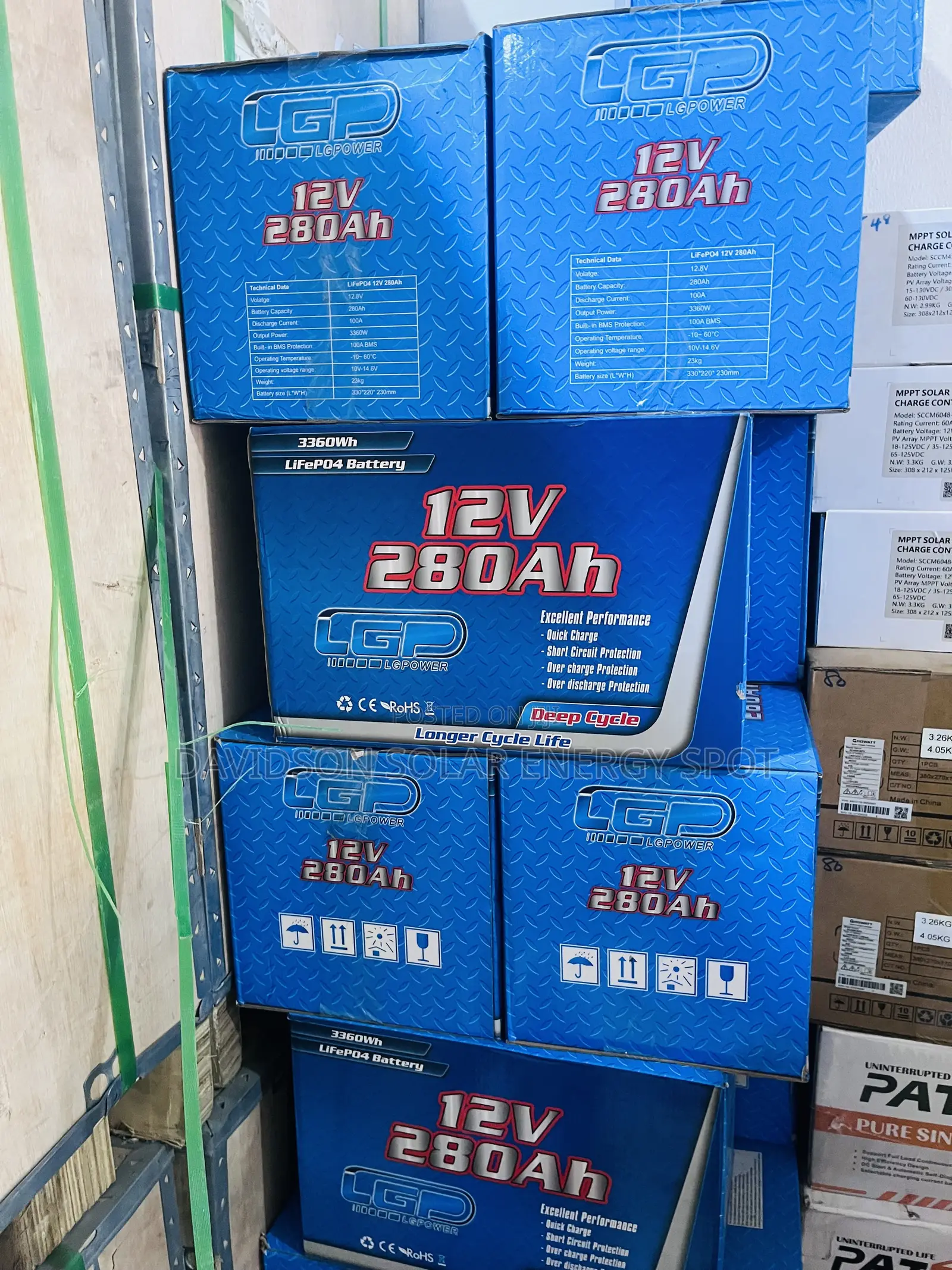 280arh 12v LG Power Solar Lithium Ion Battery