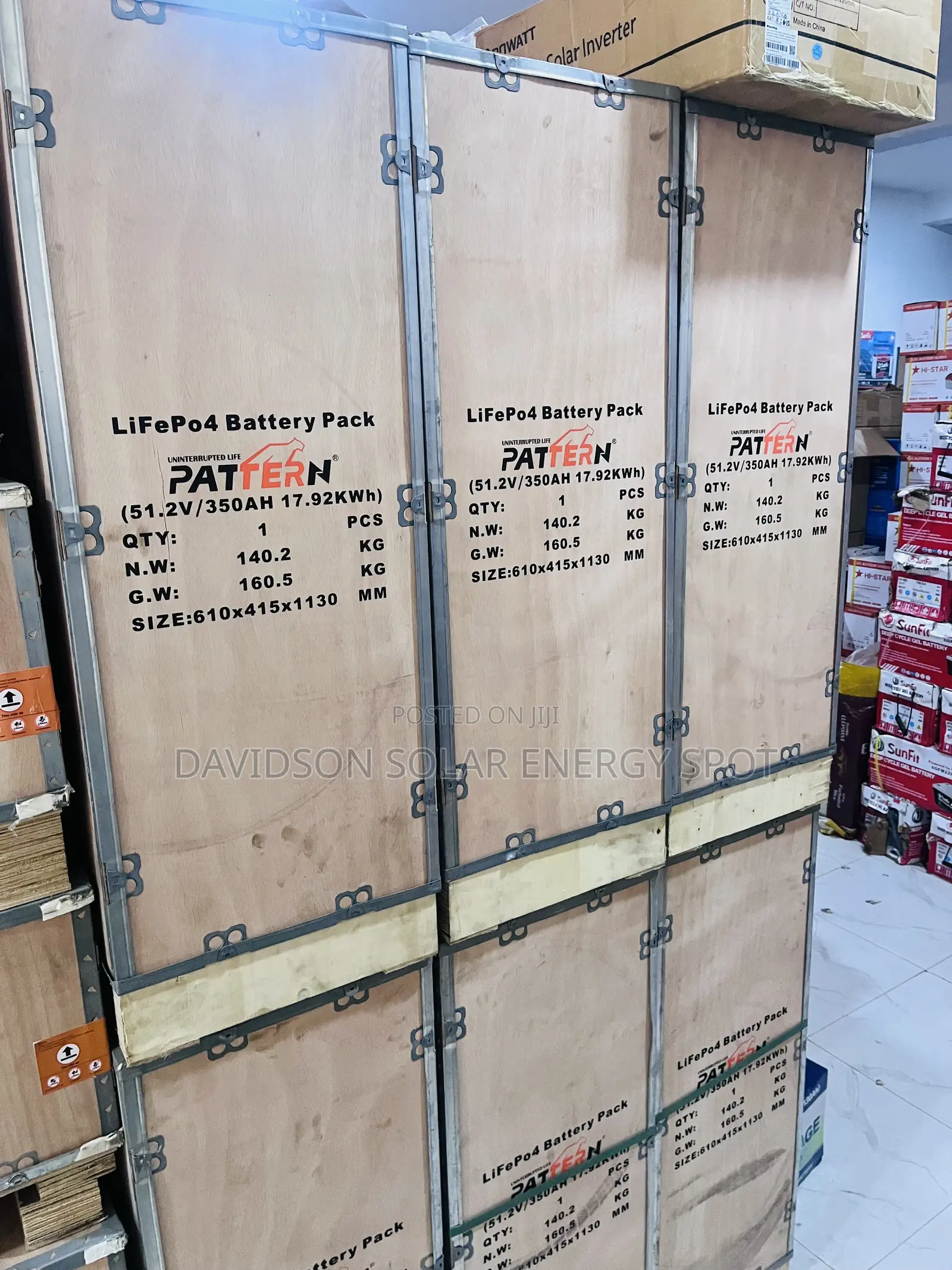17.92kwh 48v Pattern Solar Lithium Ion Battery