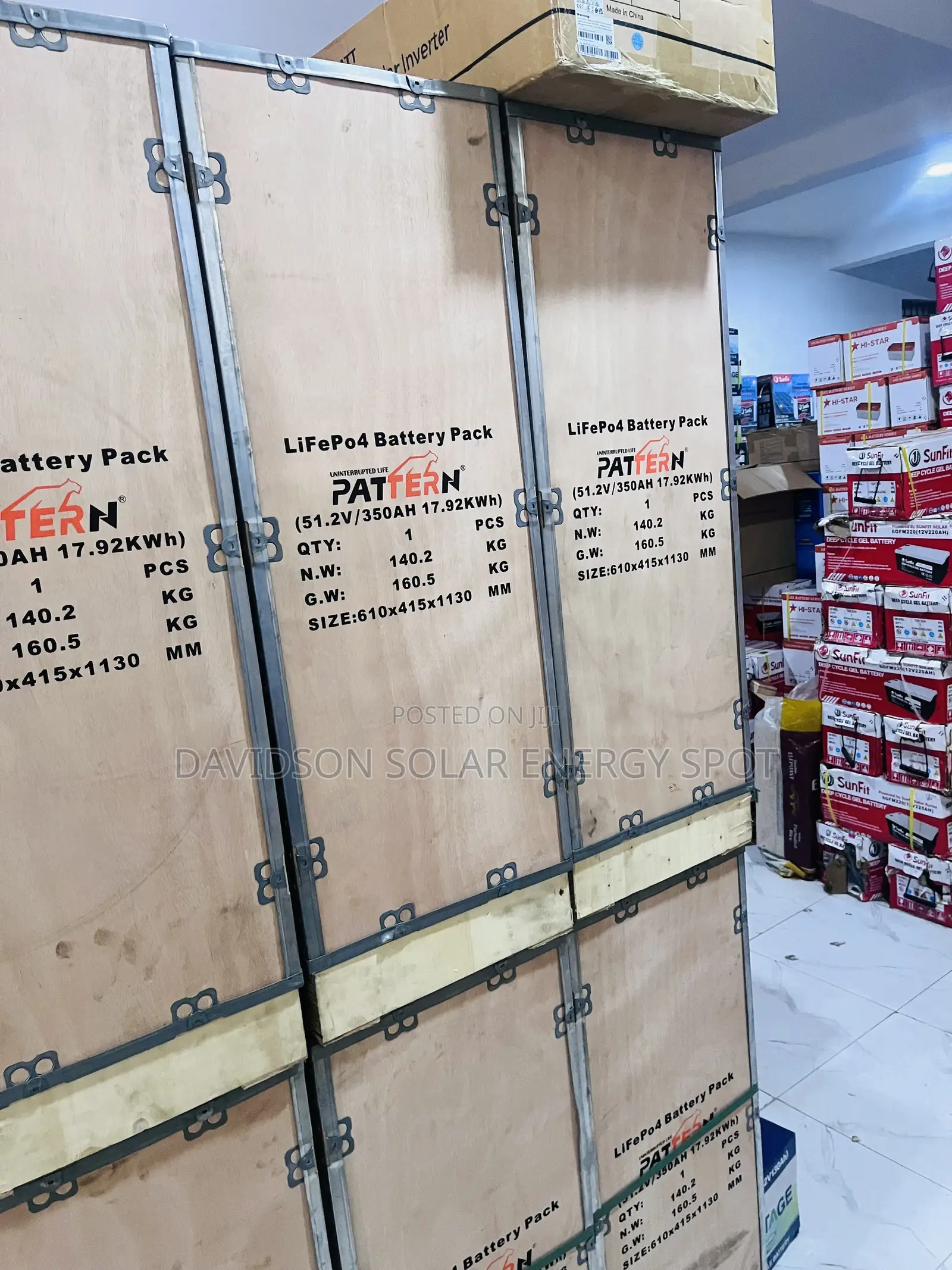 17.92kwh 48v Pattern Solar Lithium Ion Battery