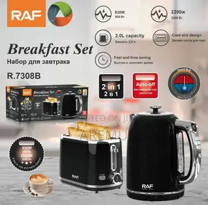 RAF 2in 1 Pop Up Toaster and Electric Kettle