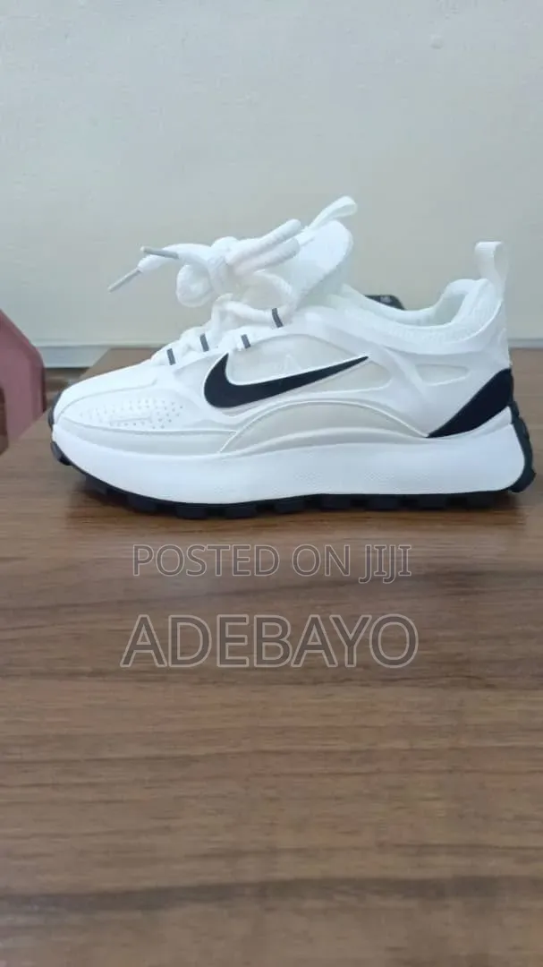 Nike Chunky White and Black Sneakers Unisex Running and Training Shoe