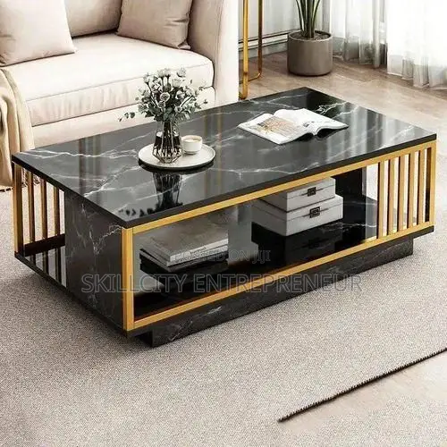 Luxury Faux Marble Center Table Size: 100cm X 50cm