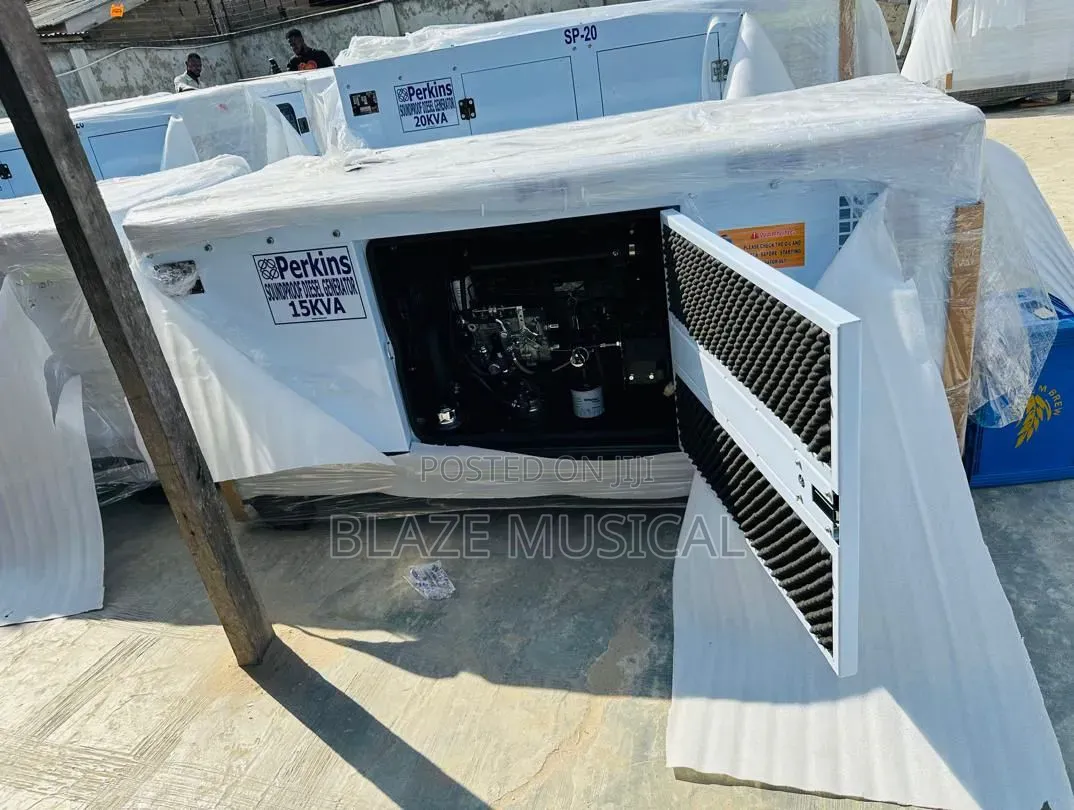 2 Years Warranty Perkins Soundproof Made in England 15kva Original