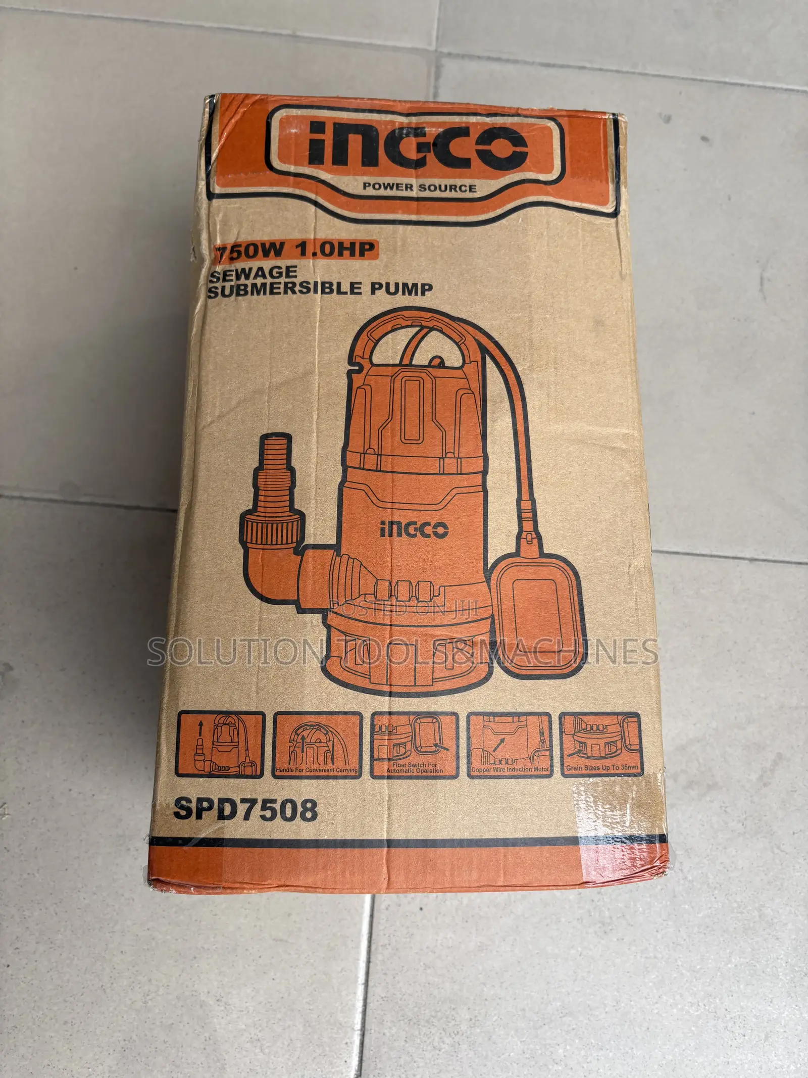 INGCO 750W Submersible Pump 1” 1.0HP