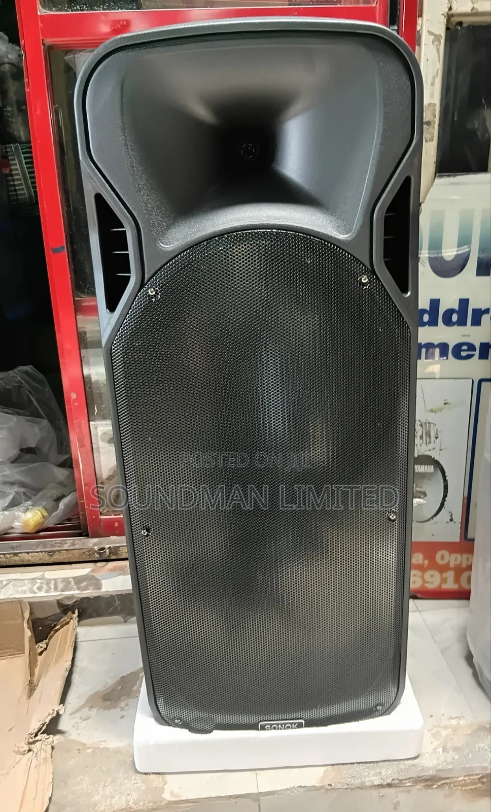 Sonok Double 15-Inch Public Address PA System Trolley Speaker