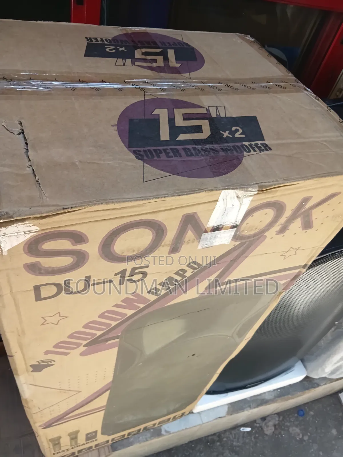Sonok Double 15-Inch Public Address PA System Trolley Speaker