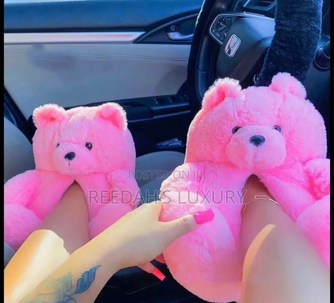 Cute Cozy Teddy Bear Slippers