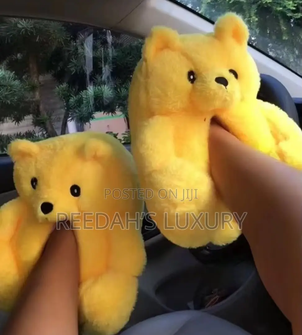 Cute Cozy Teddy Bear Slippers