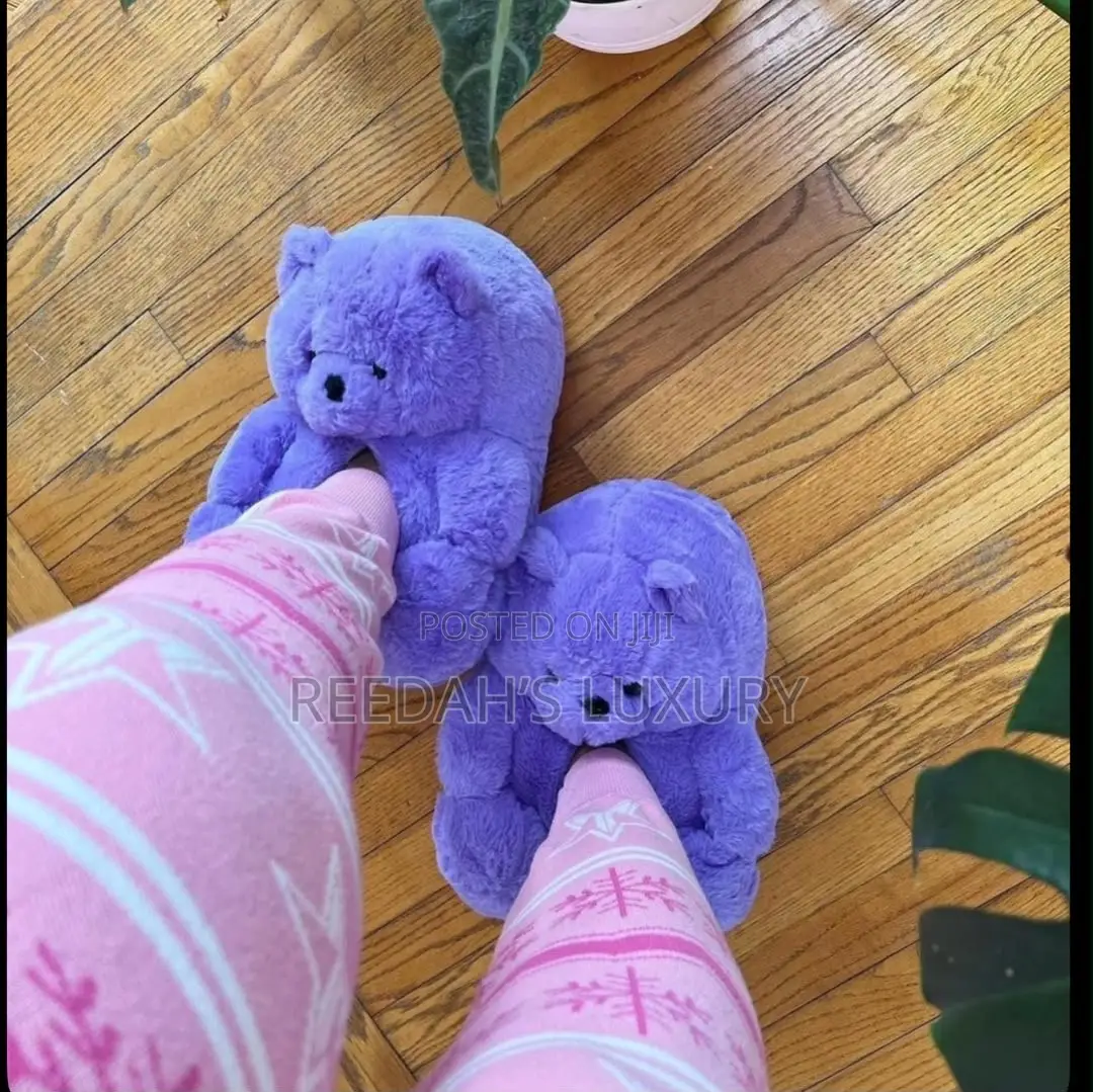 Cute Cozy Teddy Bear Slippers