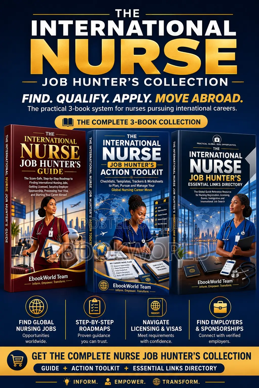 International Nurse Job Hunter’s Guide 3-Book Collection