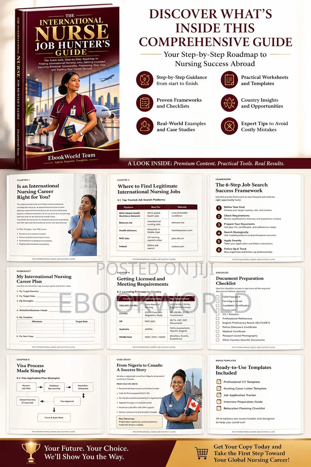 International Nurse Job Hunter’s Guide 3-Book Collection